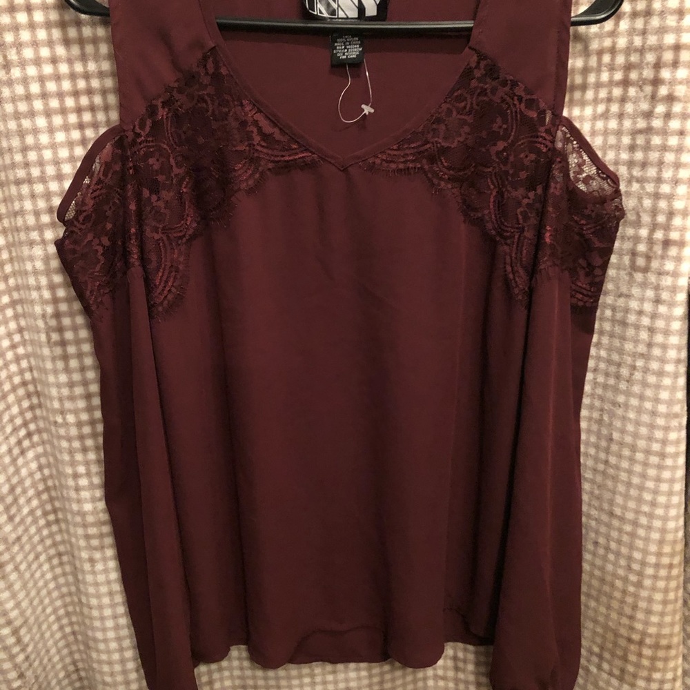 Cold shoulder blouse